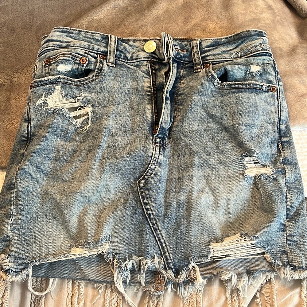 American eagle denim skirt